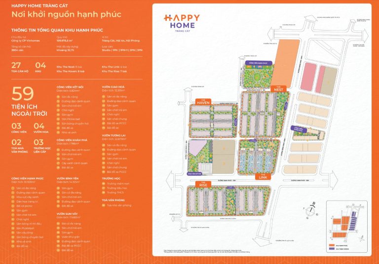 Mặt bằng tổng thể dự án Nhà ở xã hội Tràng Cát Hải Phòng