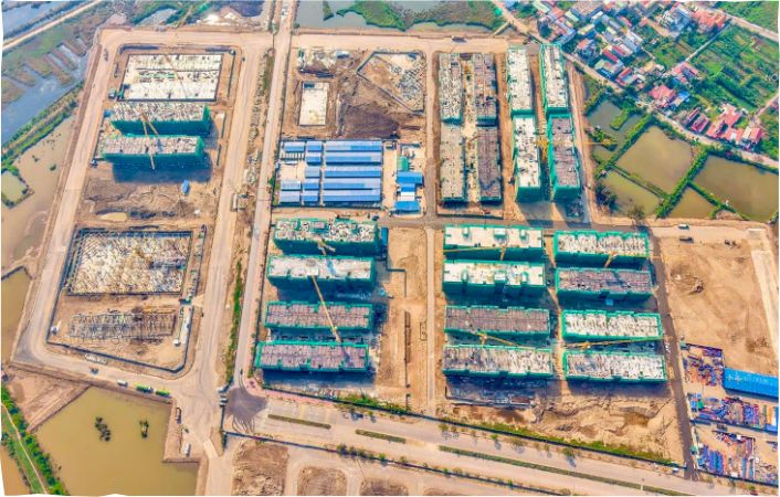 Công trình xây dựng mới dự án Vinhomes Tràng Cát