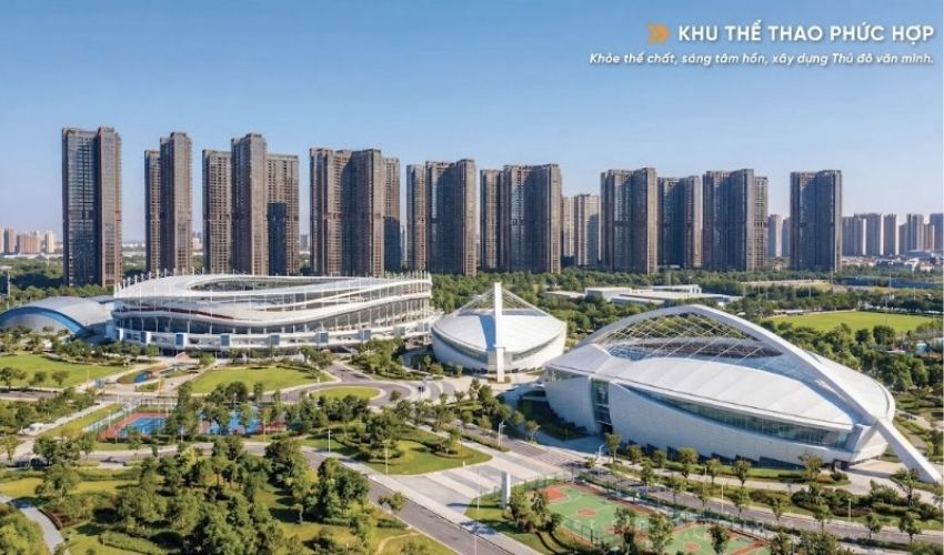 khu đô thị còn được đầu tư hệ thống tiện ích đa dạng