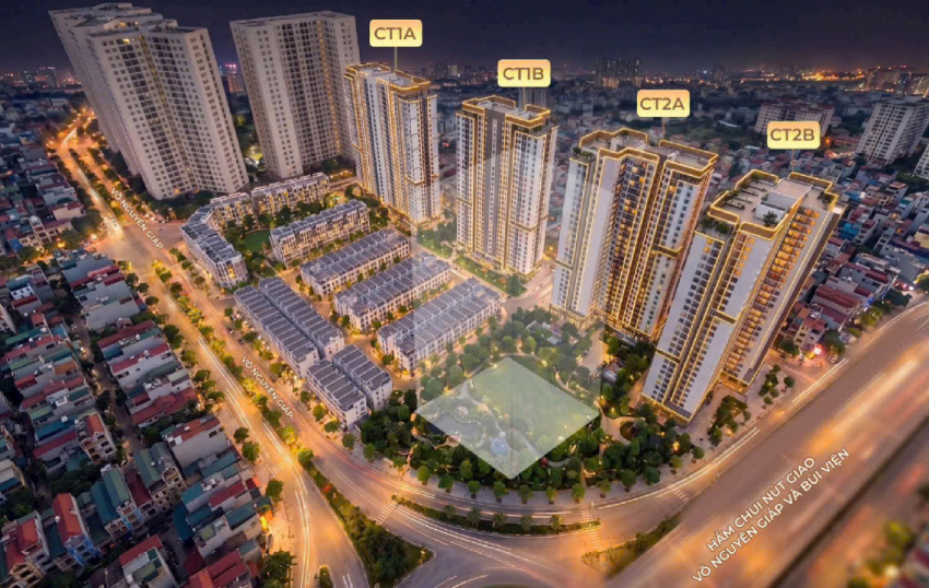 Phối cảnh tổng thể của dự án Nhà ở xã hội Marquee Homes